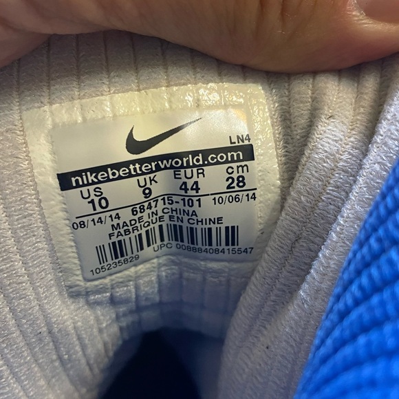 SOLD- Nike Air Command Force Mens Size 10 Ultramarine Billy Hoyle 684715-101 - Picture 7 of 10